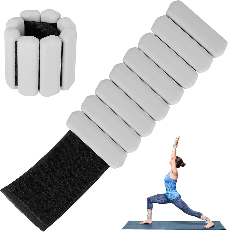 Teikugv Wrist Weights Set of 2, Wearable Arm & Leg Weights for Women & Men, Adjustable Wrist Ankle Weights for Walking, Yoga, Swimming, Gym, 2lb - Image 1